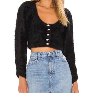 For Love & Lemons Anastasia Cropped Cardigan